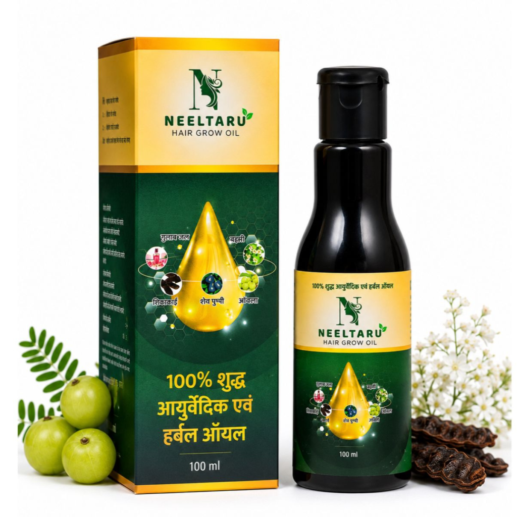 Ayurvedic Hair Growth Oil - Neeltaru Hair Grow Oil
