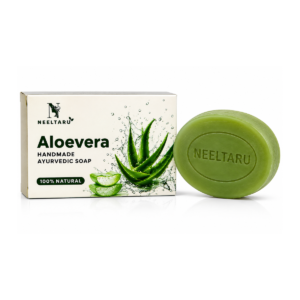 Neeltaru Aloe Vera Soap Combo Pack (Buy 4 Get 1 Free) – Ayurvedic Aloe Vera Soap for Soft, Fresh & Hydrated-Looking Skin